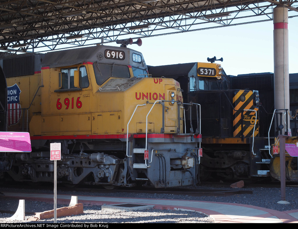 Diesels on display at Ogden Union Station.